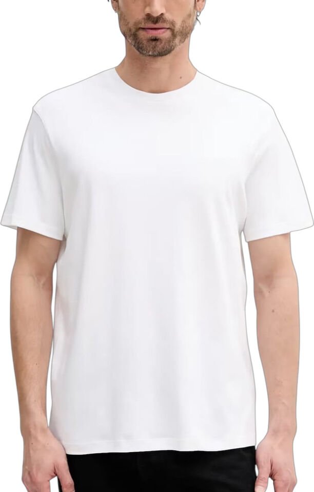 SS SUPIMA CHEST EMB CREWNECK TEE