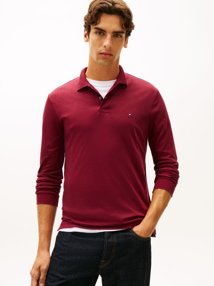 L/S LIQUID COTTON REG POLO