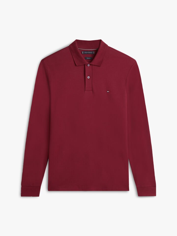 LIQUID COTTON REG POLO TEE L - Bordo