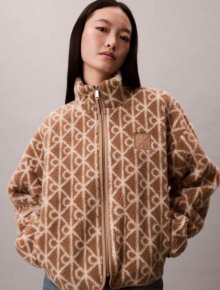 LS AOP SHERPA JACKET