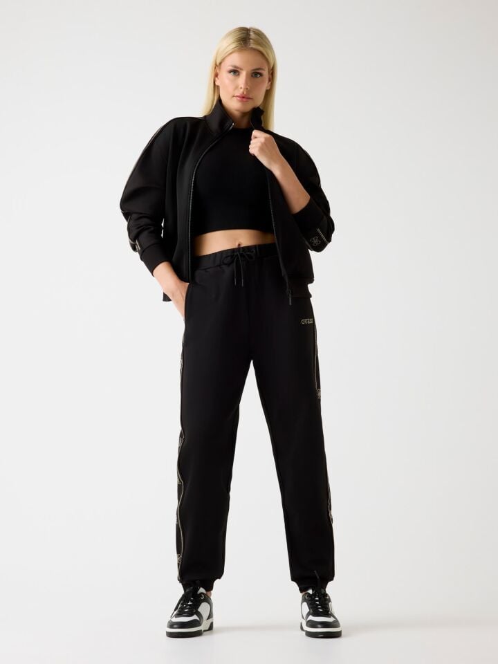 OCTAVIA HIGH NECK FU - ECO POLY VI STR BRUSHED TERRY