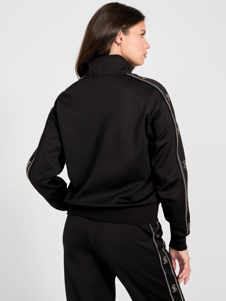 OCTAVIA HIGH NECK FU - ECO POLY VI STR BRUSHED TERRY