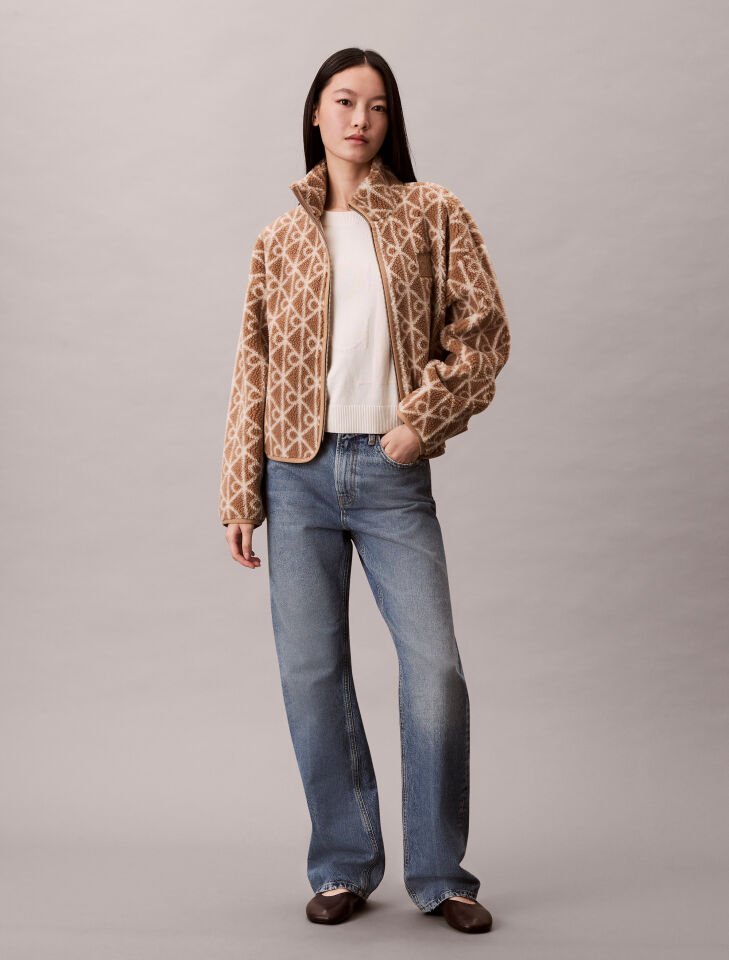 LS AOP SHERPA JACKET