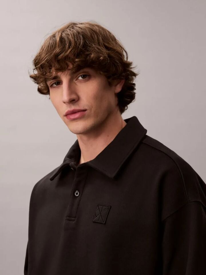 CK EMBLEM POLO SWEATSHIRT