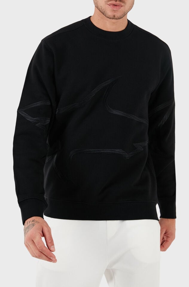 Paul & Shark Erkek Siyah Sweatshirt