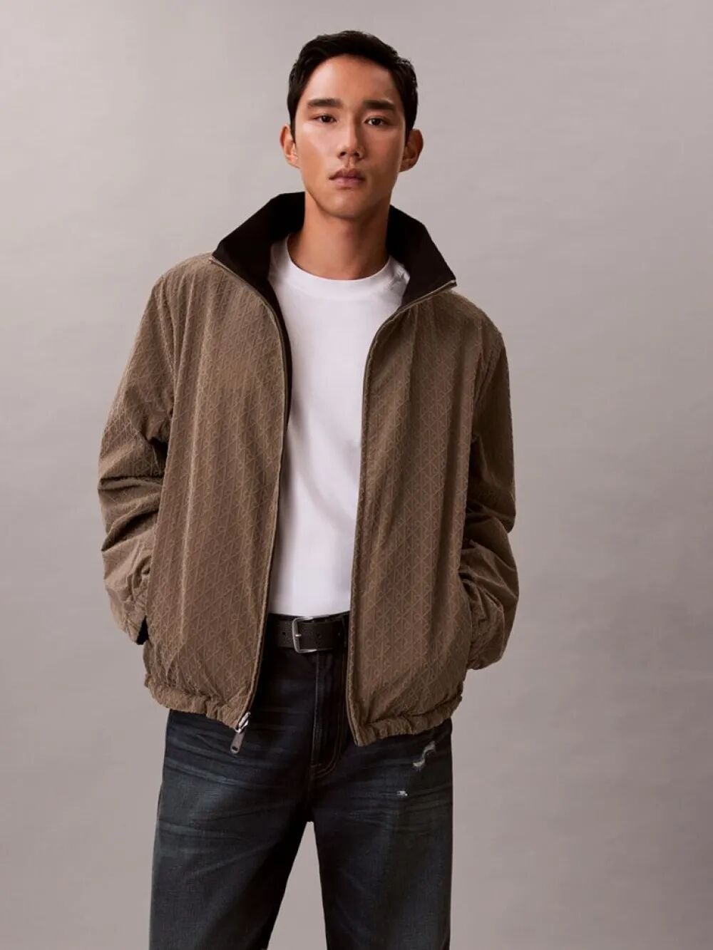 LS NYLON AOP UNFILLED REVERSIBLE XL - Bej