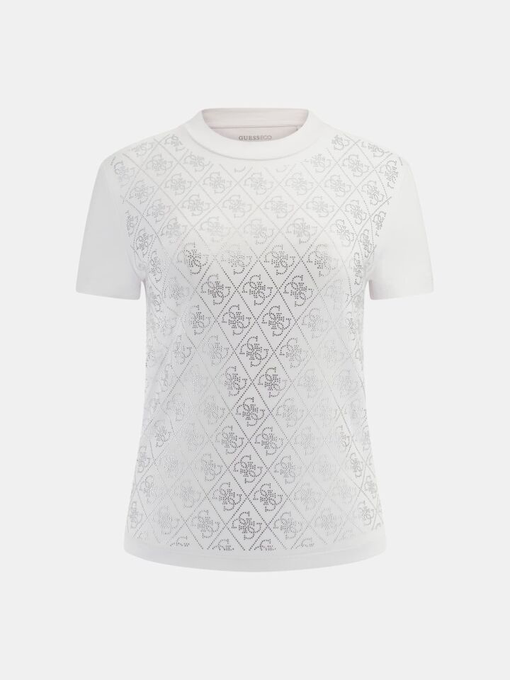 SS MOCK NECK ALL OVE - MID ORGANIC STRETCH JERSEY 180