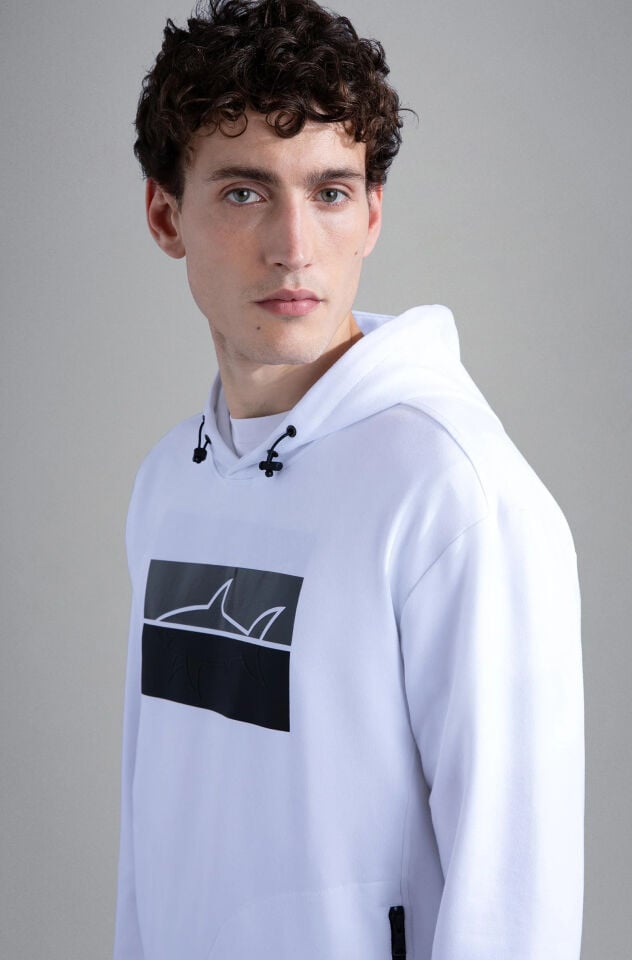 Paul & Shark Erkek Beyaz Sweatshirt