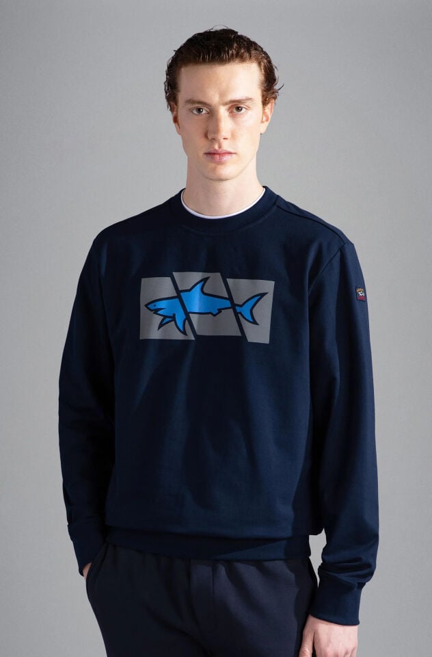 Paul Shark Erkek Lacivert Sweatshirt