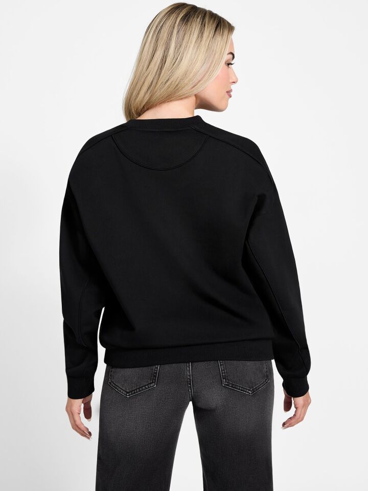 LS TRIANGLE GLITTER - ORGANIC CO BRUSHED FLEECE 390