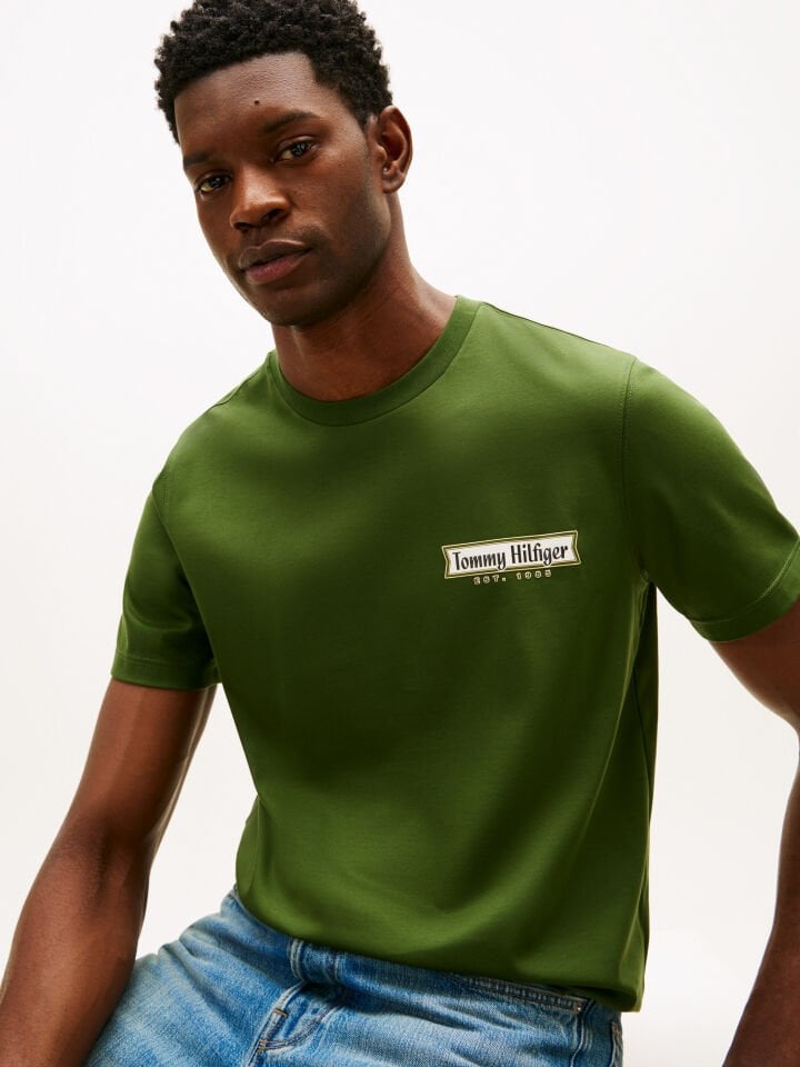 DINER MOTIF INTERLOCK TEE