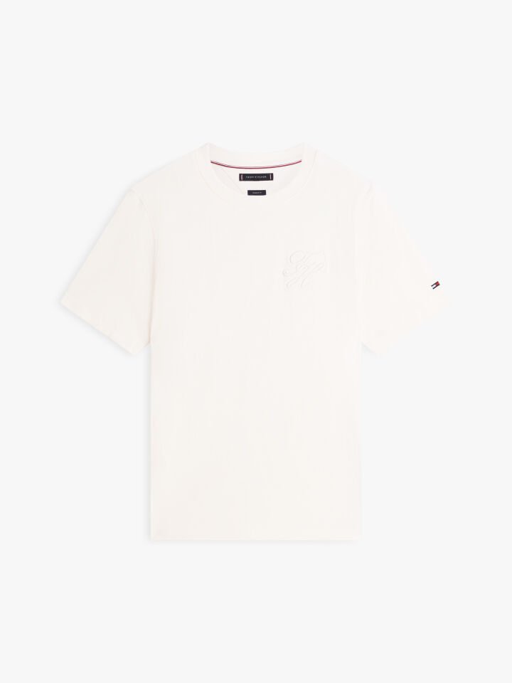 SCRIPT LIGHT INTERLOCK TEE