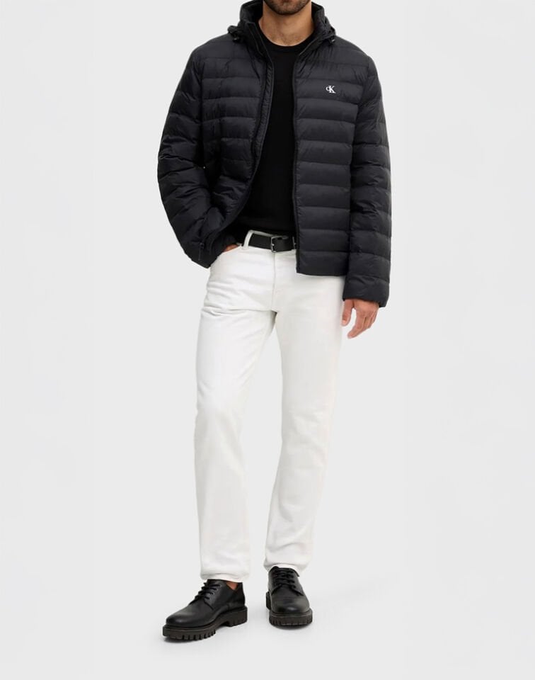 LS NYLON LT WT HOODED FZ PUFFER