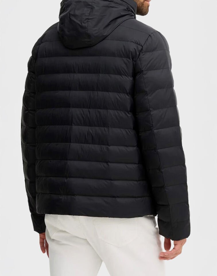 GİZLİ KAPÜŞONLU PUFFER MONT M - Siyah