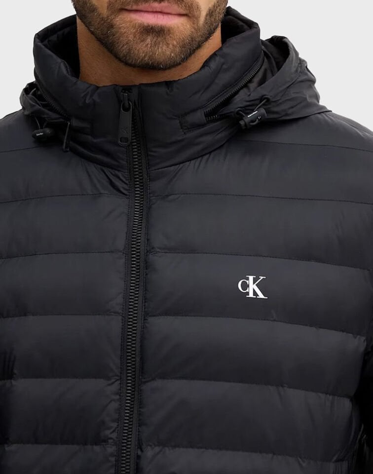 LS NYLON LT WT HOODED FZ PUFFER