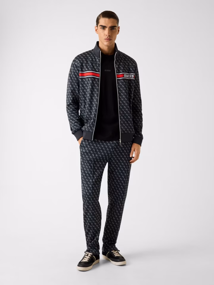 Guess Korbin Düz Paça Monologo Baskılı Pantolon