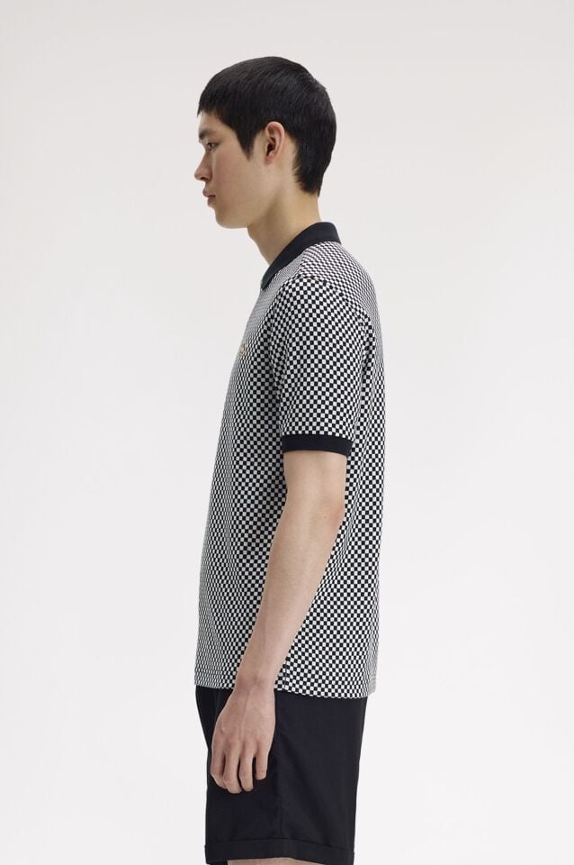 CHEQUERBOARD POLO SHIRT
