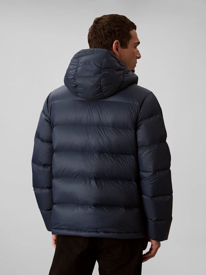 LS NYLON ZIP OFF HOOD DOWN PUFFE