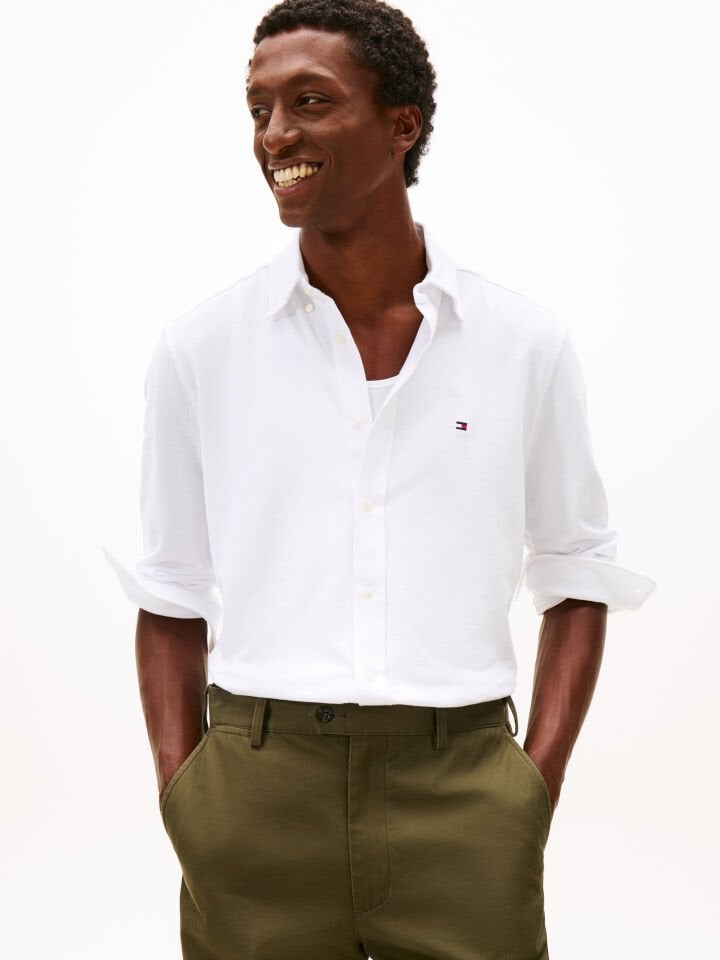 KNIT PIQUE FEATHERWEIGHT SHIRT