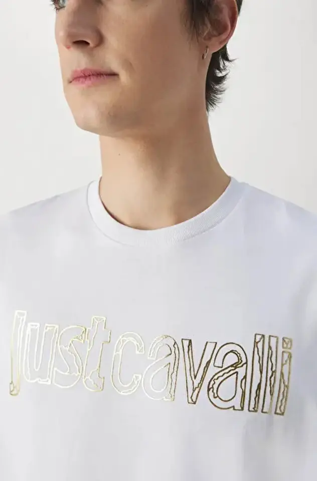 Just Cavalli Erkek Beyaz Tişört