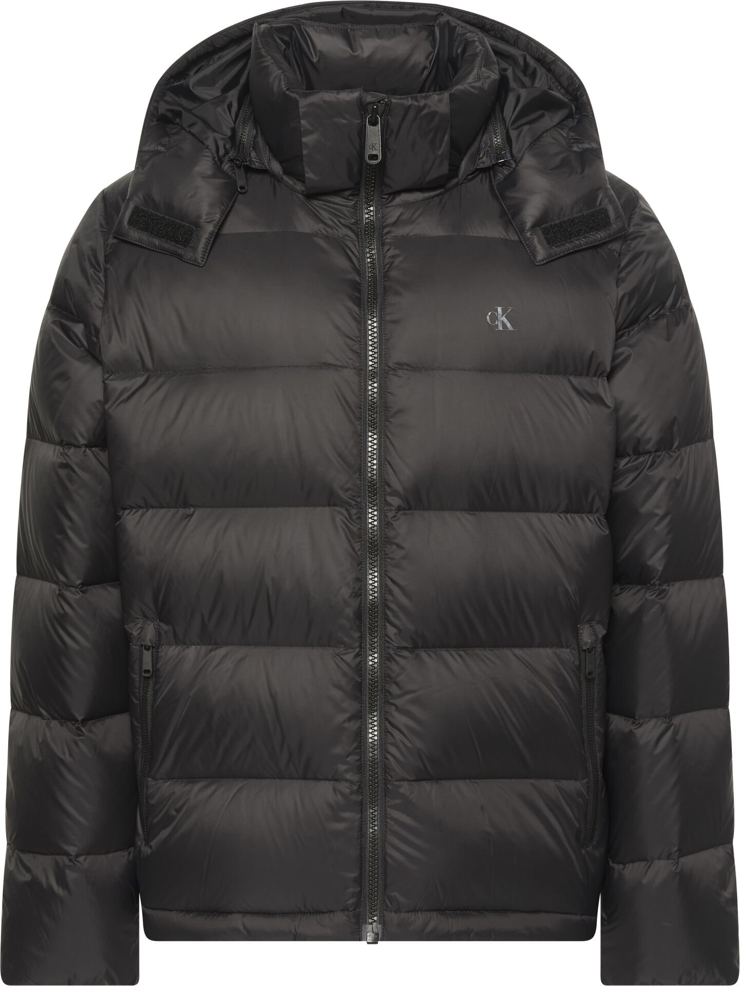 LS NYLON ZIP OFF HOOD DOWN PUFFE