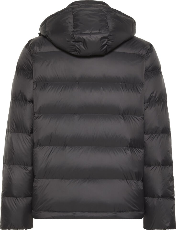 LS NYLON ZIP OFF HOOD DOWN PUFFE