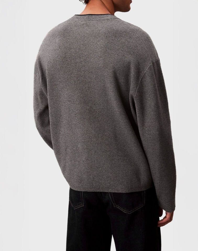 EMBOSSED LOGO CREWNK SWEATER
