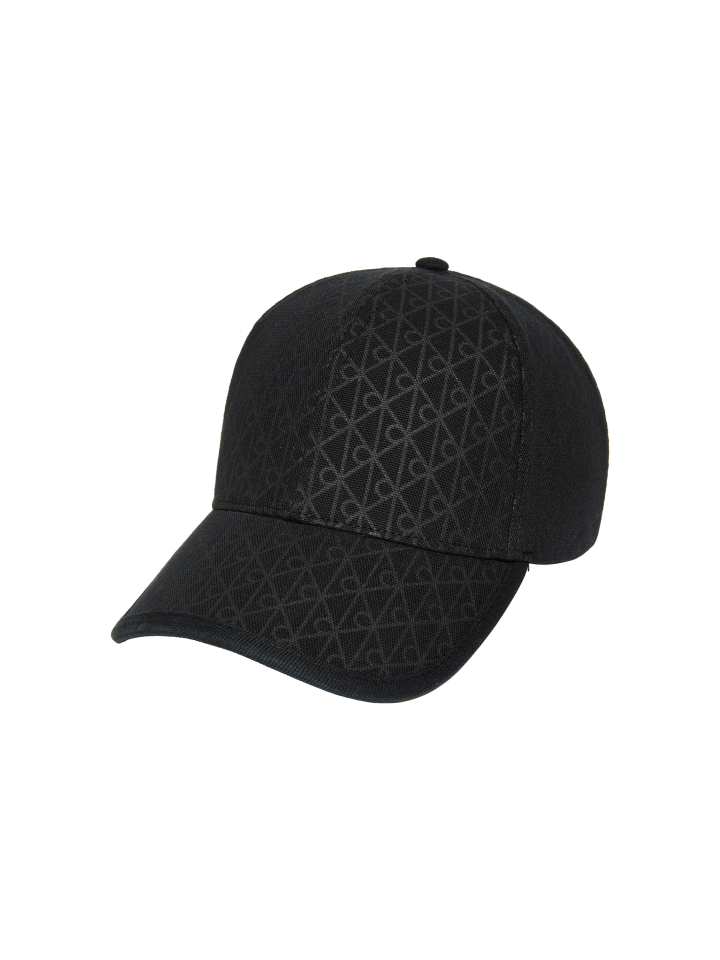 EMBLEM PRINT w LEATHER PATCH CAP
