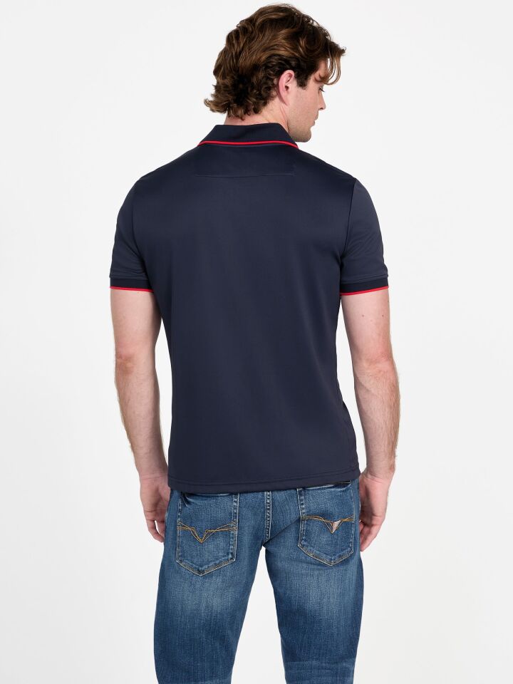 Guess Tech Stretch Kısa Kollu Erkek Polo T-Shirt
