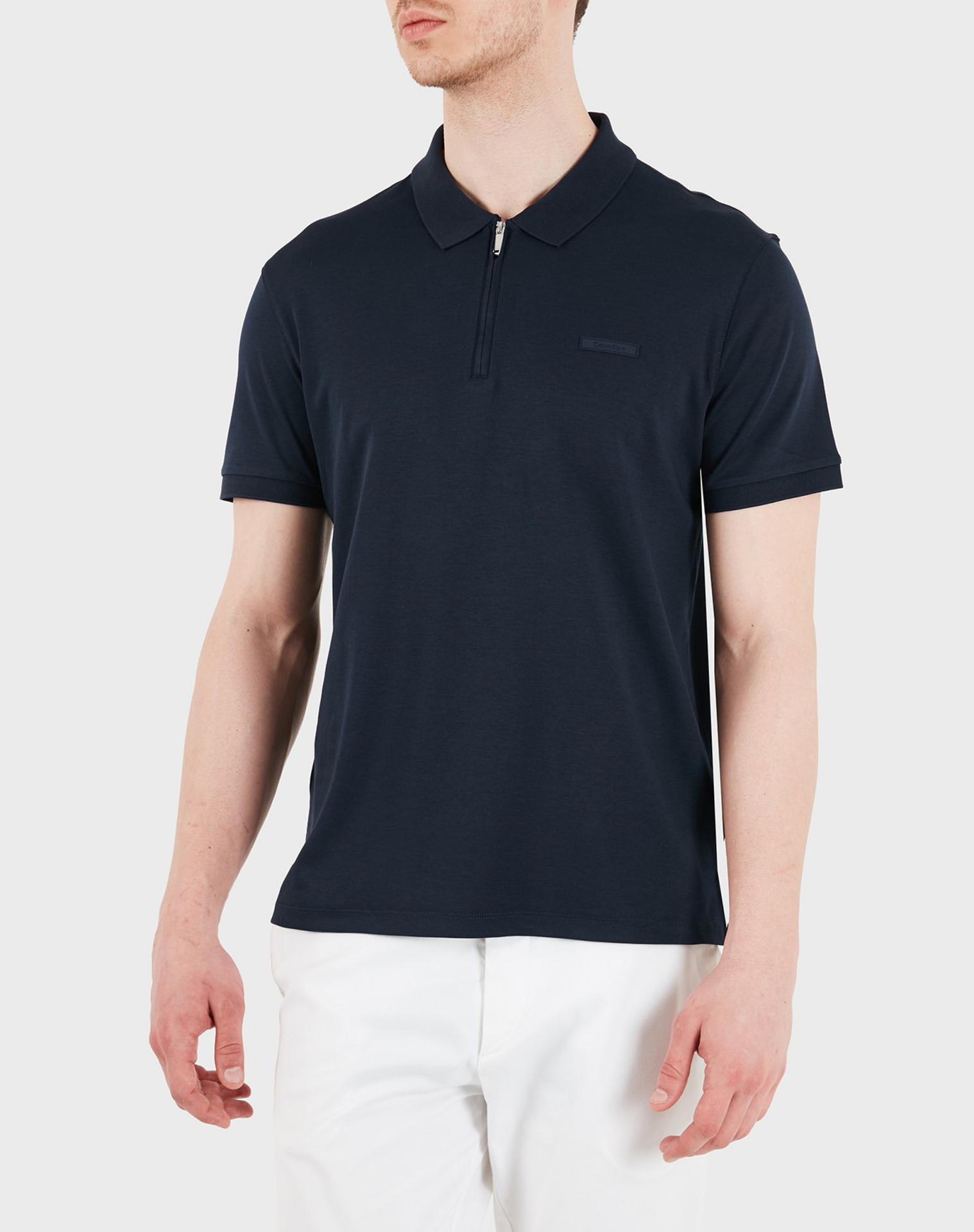 SS SLIM SUPIMA ZIP POLO