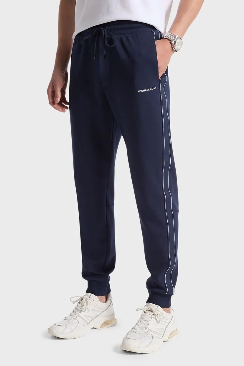 LOGO TAPE JOGGER  – Erkek Lacivert Manşet Paça Eşofman Altı