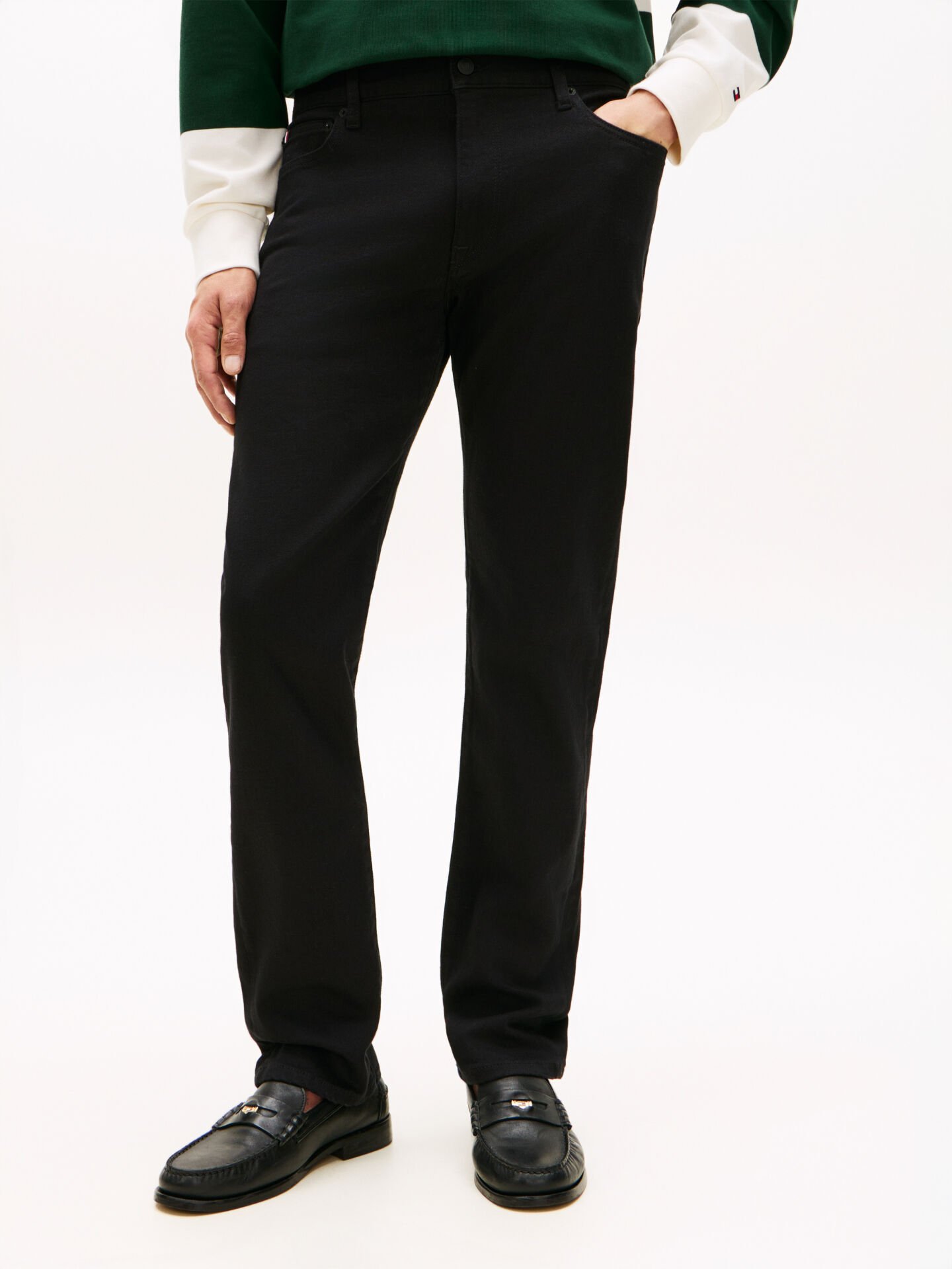 SLIM STRAIGHT DENTON STAY BLK DC