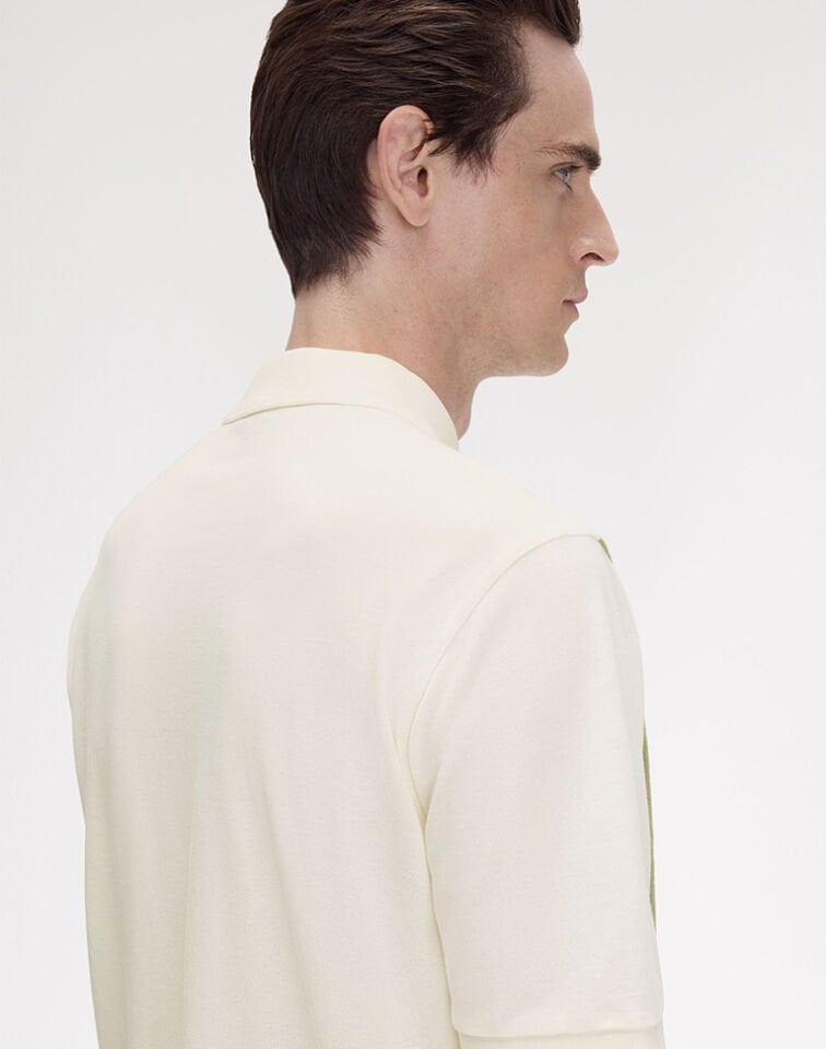 TOWELLING PANEL POLO SHIRT - Retro Polo T-shirt