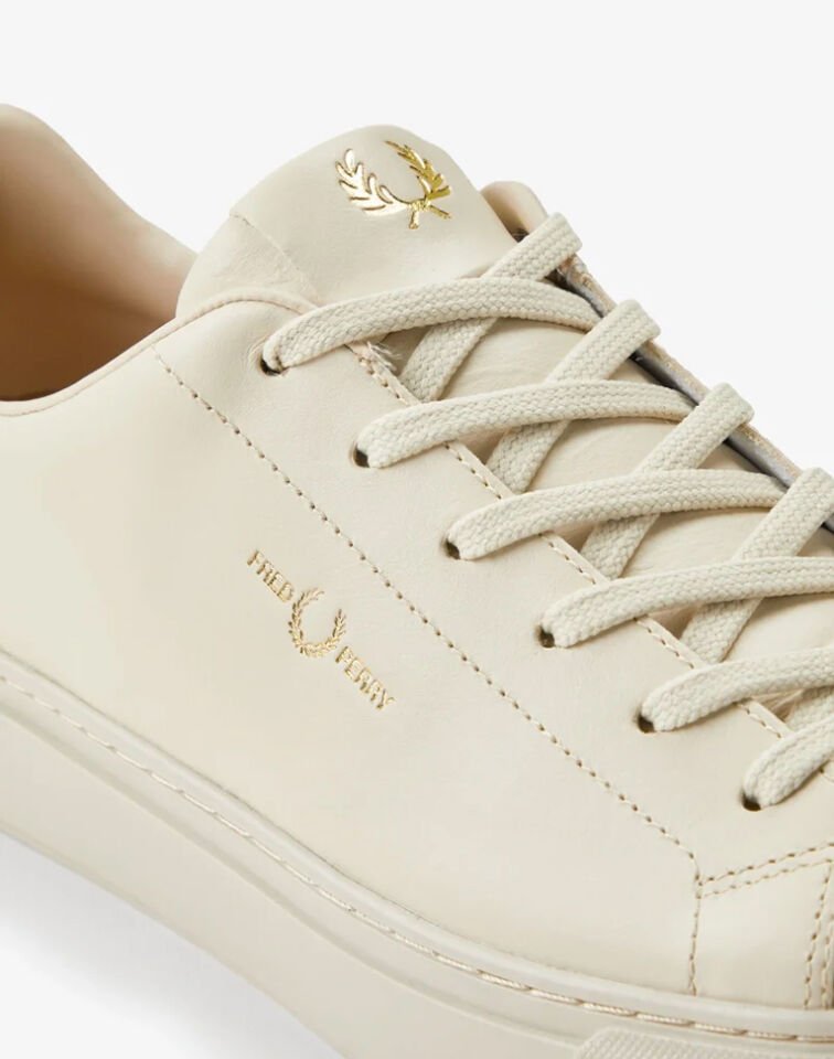 B71 LEATHER - Ekru Deri Sneaker