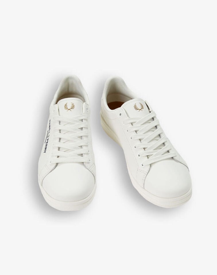 B721 LEATHER / BRANDED - Beyaz Deri Sneaker