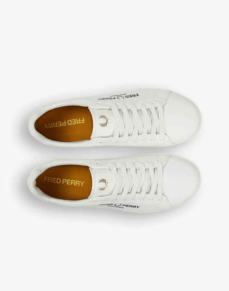 B721 LEATHER / BRANDED - Beyaz Deri Sneaker