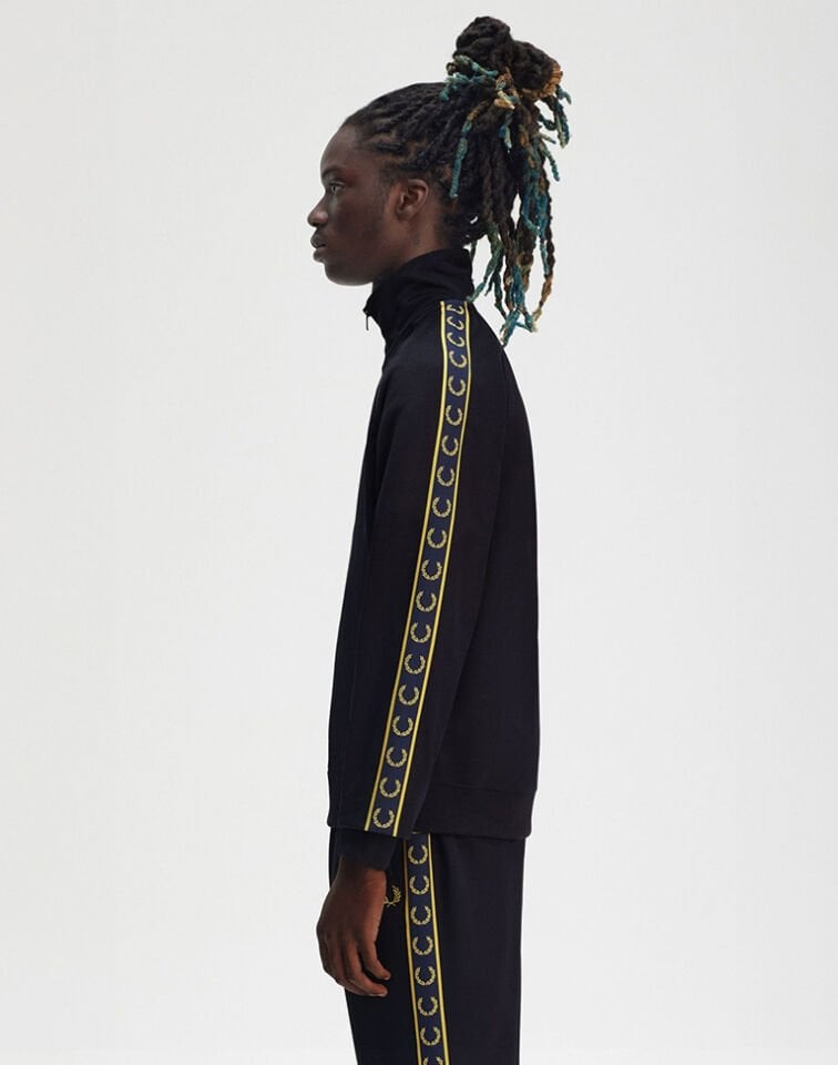 CONTRAST TAPE TRACK JACKET