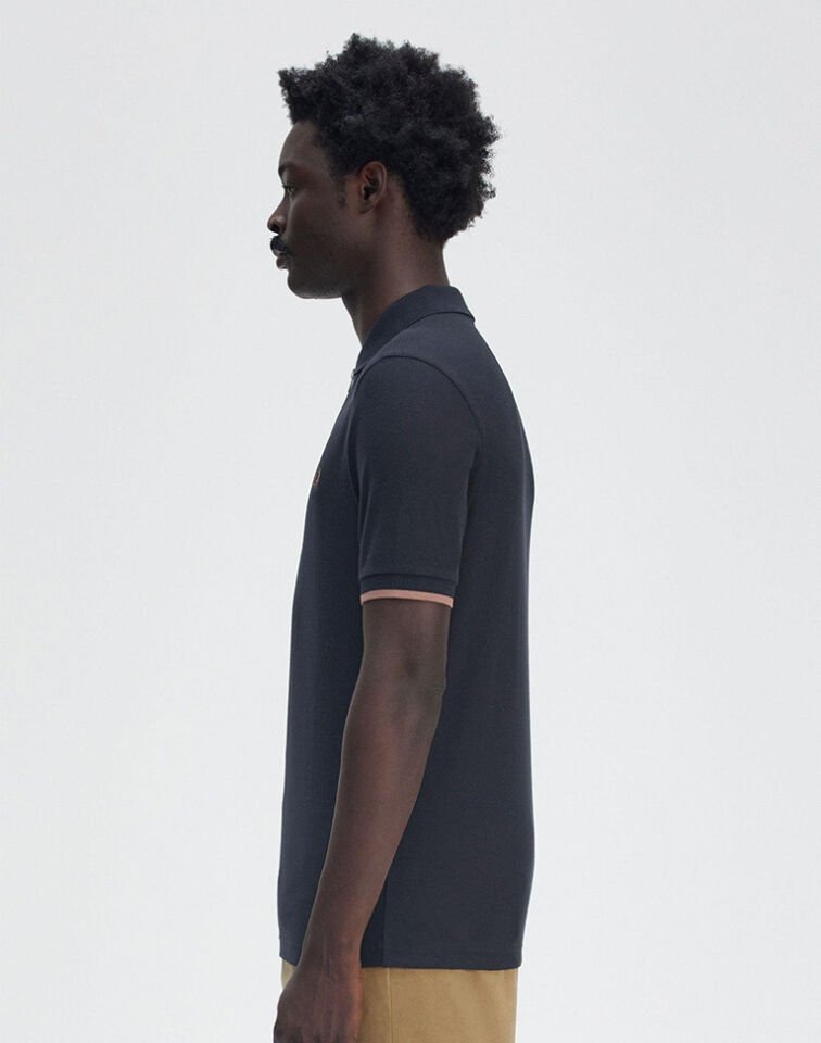 CREPE PIQUE ZIP NECK SHIRT - Fermuarlı Polo T-shirt