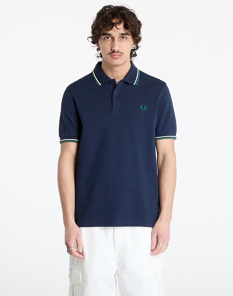TWIN TIPPED FRED PERRY SHIRT - Çift Şerit Detaylı Polo T-shirt