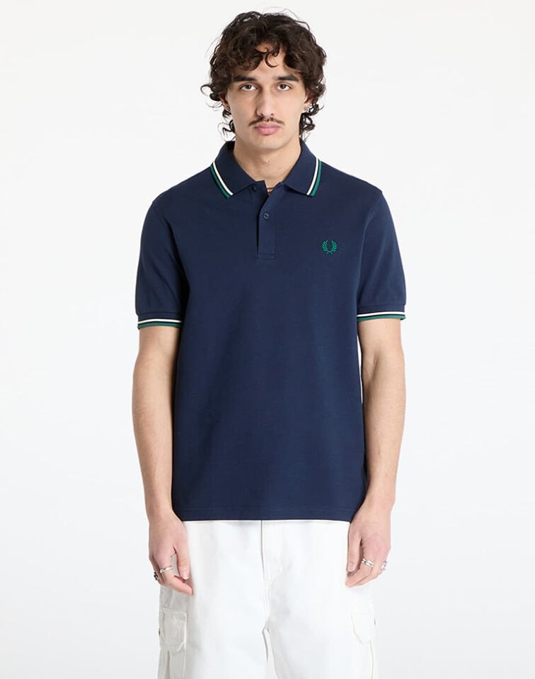 TWIN TIPPED FRED PERRY SHIRT - Çift Şerit Detaylı Polo T-shirt