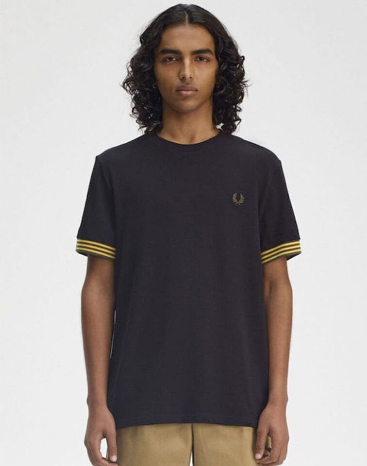 STRIPED CUFF T-SHIRT - Çizgili Kol Detaylı T-Shirt