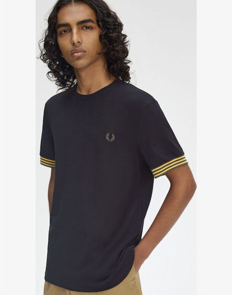 STRIPED CUFF T-SHIRT - Çizgili Kol Detaylı T-Shirt