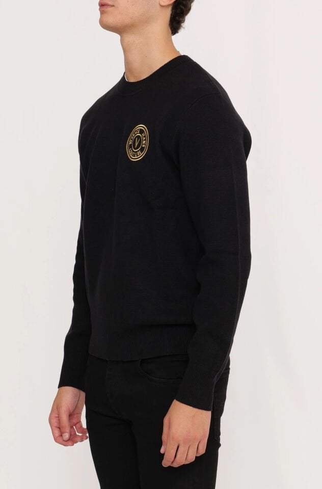 V-EMBLEM SLIM FIT Pamuk-Kaşmir Kazak