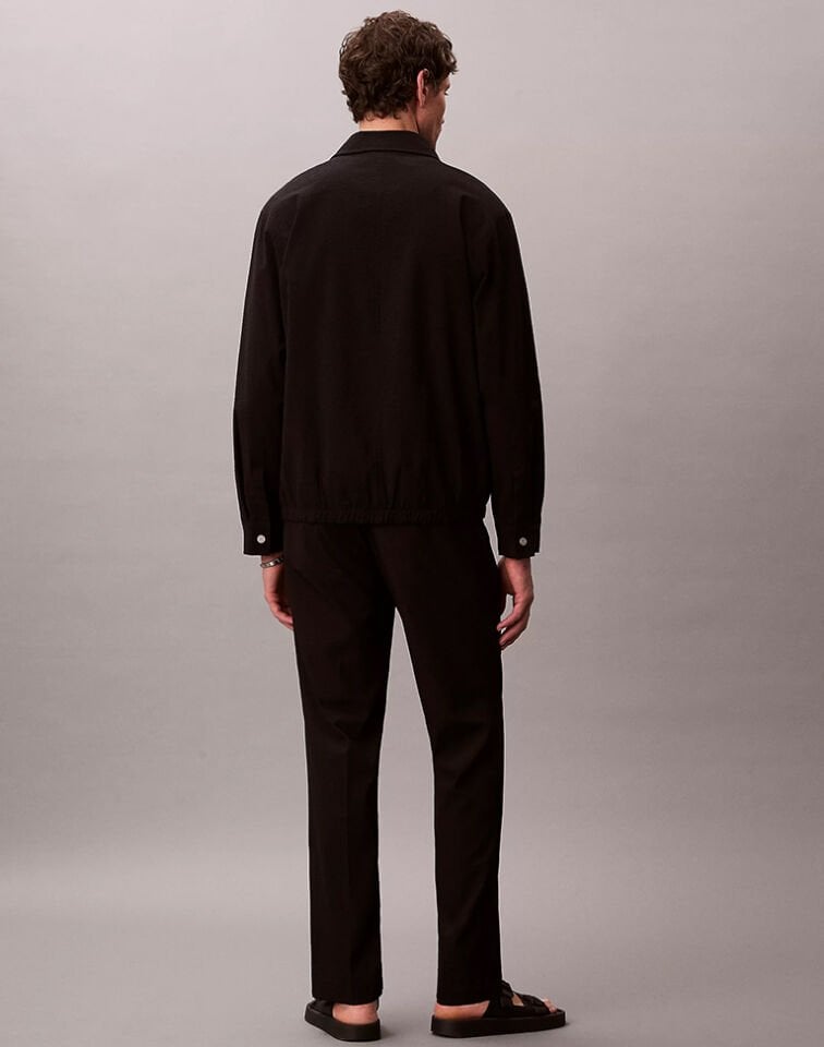 STRAIGHT SEERSUCKER HALF ELASTIC