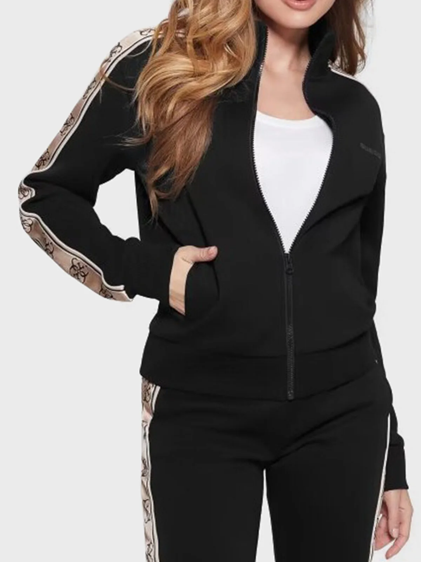 BRITNEY FERMUARLI SWEATSHIRT XL - Siyah