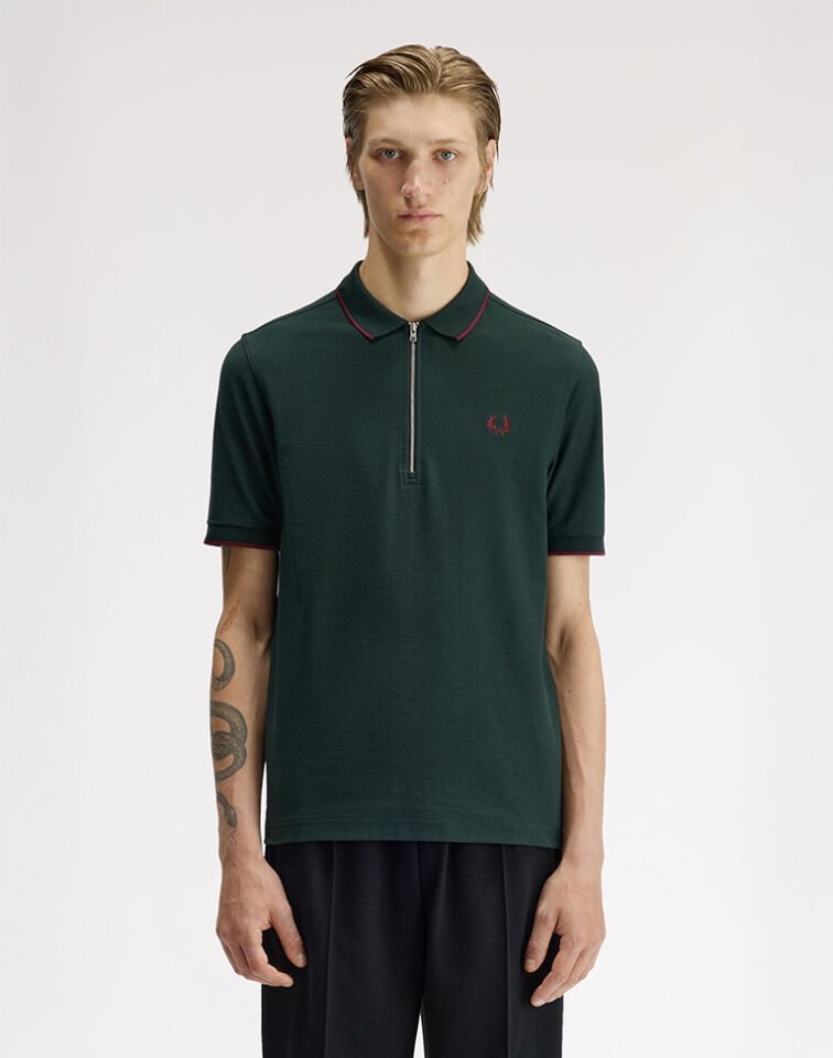 CREPE PIQUE POLO SHIRT