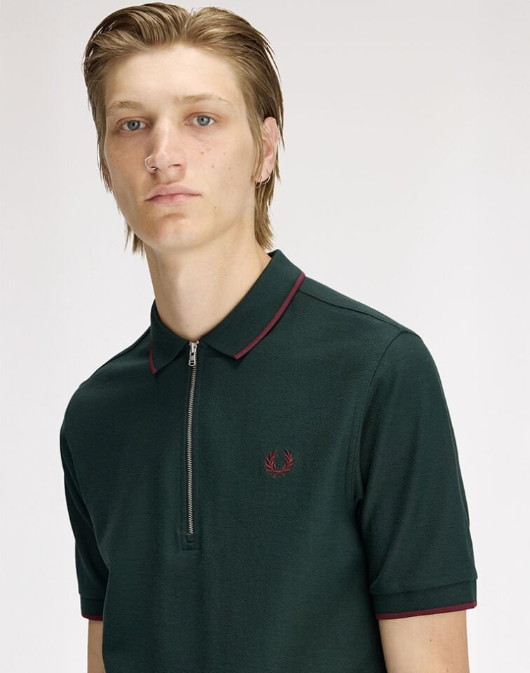 CREPE PIQUE POLO SHIRT