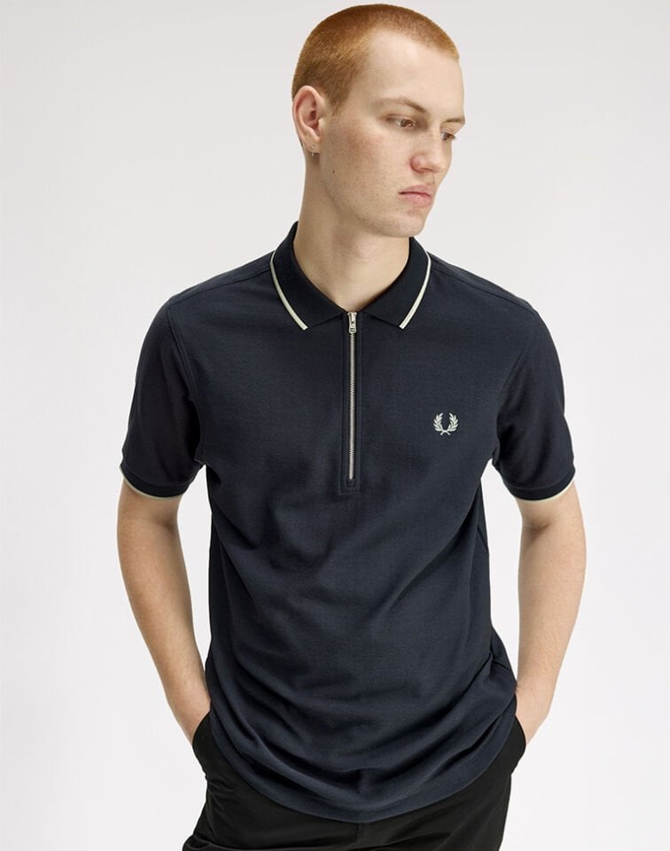 CREPE PIQUE POLO SHIRT