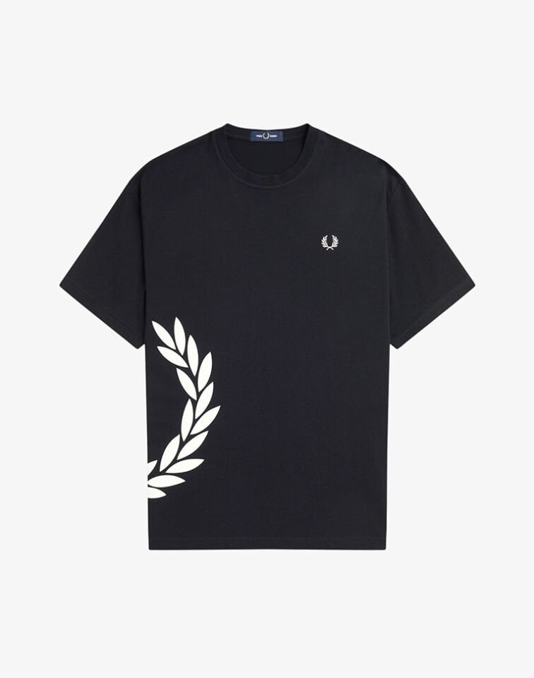 TEXTURED LAUREL WREATH T-SHIRT