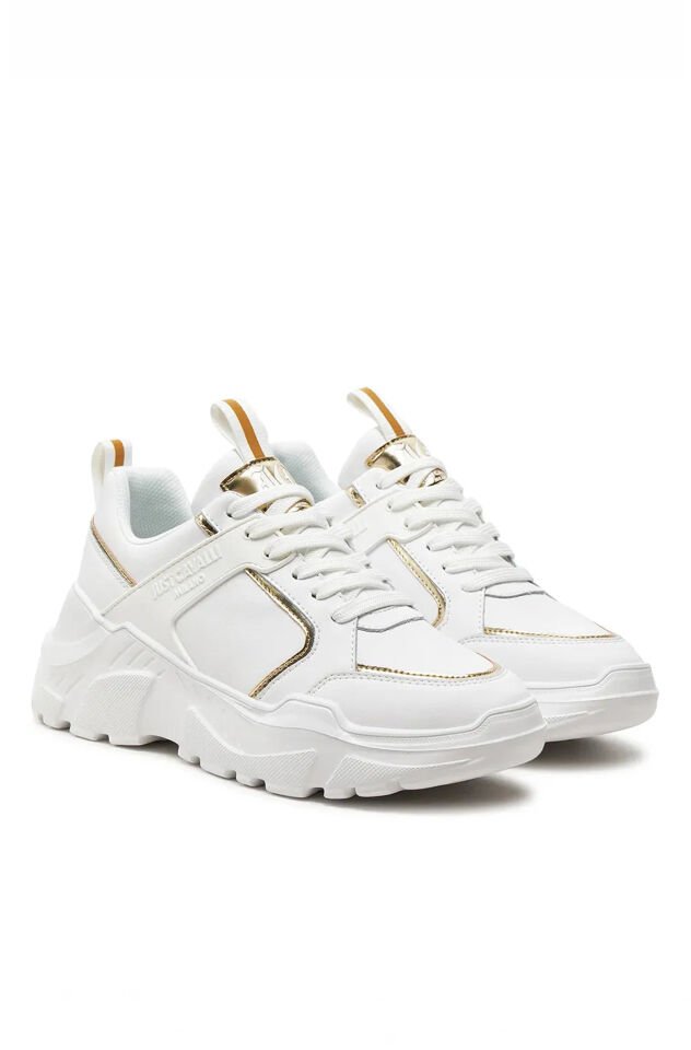 WHITE SNEAKER - Gold Detaylı Spor Ayakkabı